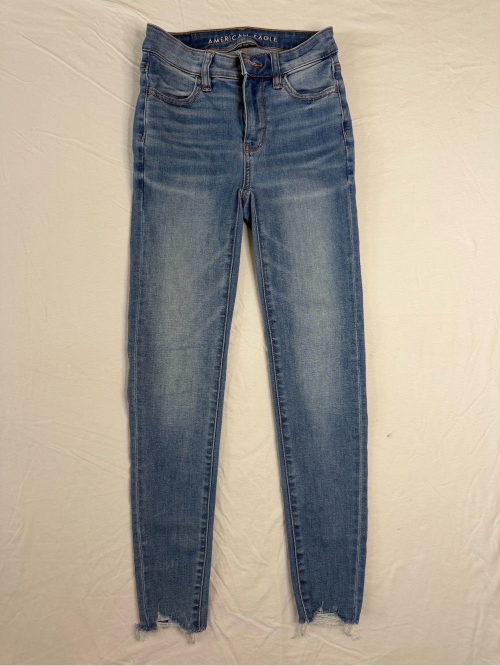 American Eagle Outfitters Medium Blue High-Rise Skinny Jeans